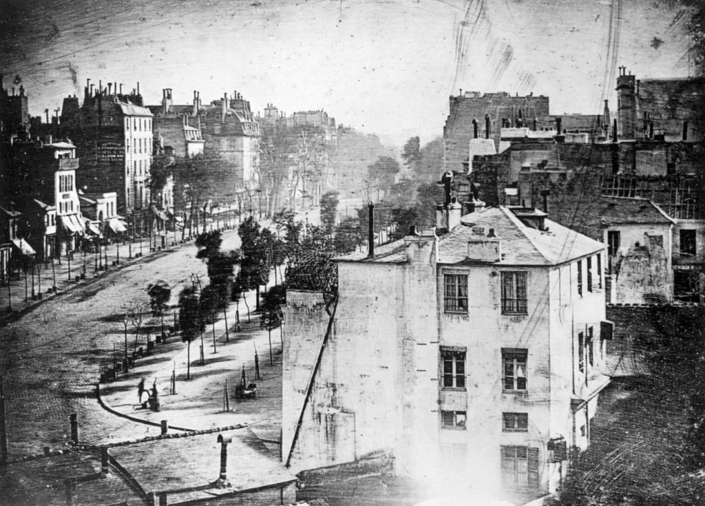 Louis-Jacques-Mandé Daguerre, Boulevard du Temple en París